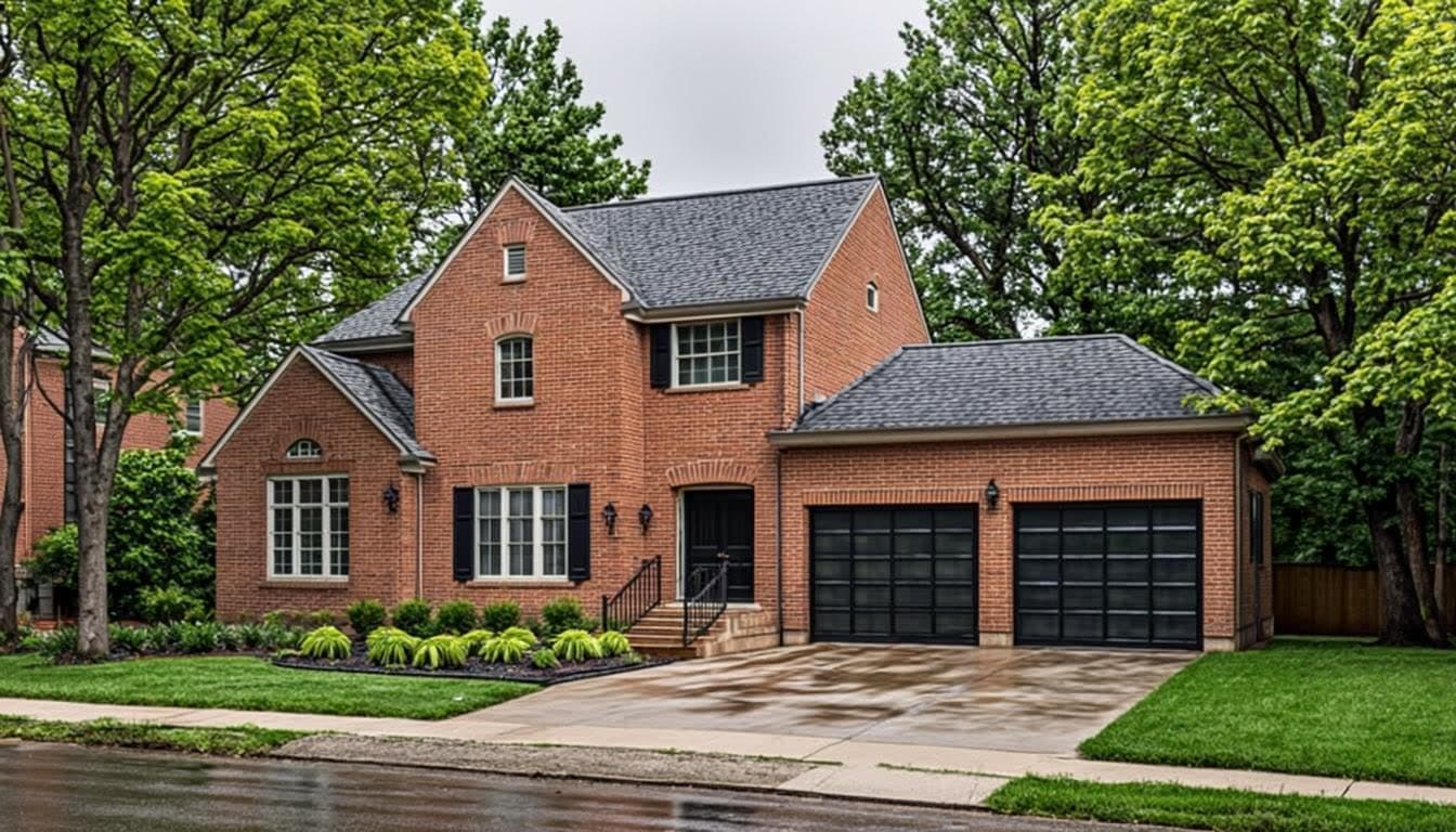 Century semi-detached home near High Park with a laneway garage